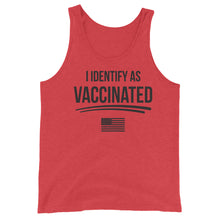 Cargar imagen en el visor de la galería, I identify as Vaccinated Unisex Tank Top