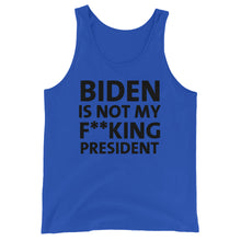 Cargar imagen en el visor de la galería, Biden is not my F**king President Unisex Tank Top