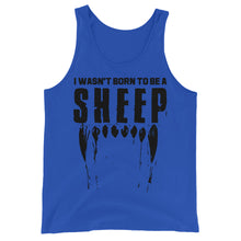 Charger l'image dans la galerie, Wasn’t born to be a sheep Unisex Tank Top