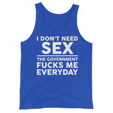 Cargar imagen en el visor de la galería, Government F**ks Me Everyday! Unisex Tank Top