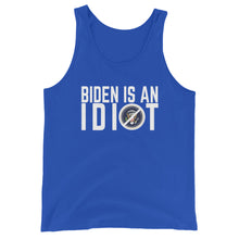 Cargar imagen en el visor de la galería, BIDEN IS AN IDIOT Unisex Tank Top
