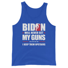 Cargar imagen en el visor de la galería, BIDEN STAIRS AND GUNS Unisex Tank Top