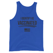 Cargar imagen en el visor de la galería, I identify as Vaccinated Unisex Tank Top