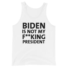 Cargar imagen en el visor de la galería, Biden is not my F**king President Unisex Tank Top