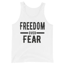 Cargar imagen en el visor de la galería, Freedom over Fear Unisex Tank Top