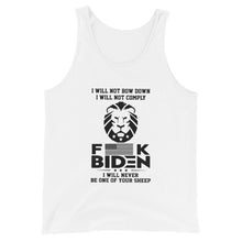 Cargar imagen en el visor de la galería, F**K BIDEN ! Not one of your sheep ! Unisex Tank Top