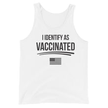 Cargar imagen en el visor de la galería, I identify as Vaccinated Unisex Tank Top