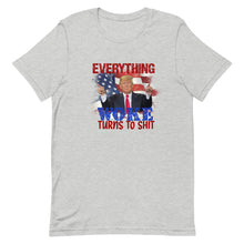 Cargar imagen en el visor de la galería, Everything woke turns to SH*T Short-Sleeve Unisex T-Shirt