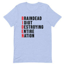 Cargar imagen en el visor de la galería, Biden destroying Nation Short-Sleeve Unisex T-Shirt