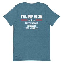 Cargar imagen en el visor de la galería, TRUMP WON Short-Sleeve Unisex T-Shirt