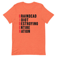 Cargar imagen en el visor de la galería, Biden destroying Nation Short-Sleeve Unisex T-Shirt