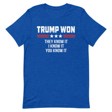 Cargar imagen en el visor de la galería, TRUMP WON Short-Sleeve Unisex T-Shirt