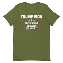 Cargar imagen en el visor de la galería, TRUMP WON Short-Sleeve Unisex T-Shirt