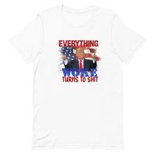 Cargar imagen en el visor de la galería, Everything woke turns to SH*T Short-Sleeve Unisex T-Shirt