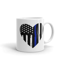 Cargar imagen en el visor de la galería, Blue Line Heart Mug