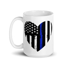 Cargar imagen en el visor de la galería, Blue Line Heart Mug