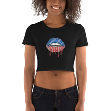 Cargar imagen en el visor de la galería, USA Lips Women’s Crop Tee