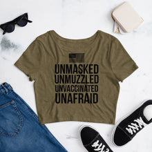 Cargar imagen en el visor de la galería, UnAfraid! Women’s Crop Tee