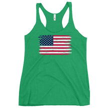 Load image into Gallery viewer, Weathered Flag Women's Racerback Tank