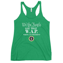 Cargar imagen en el visor de la galería, WAP Special Edition white lettering Women's Racerback Tank