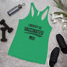 Cargar imagen en el visor de la galería, I identify as Vaccinated Women's Racerback Tank