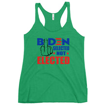 Cargar imagen en el visor de la galería, Biden Selected Not Elected Women's Racerback Tank
