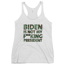 Charger l'image dans la galerie, Biden is not my F**king President Camo Women's Racerback Tank