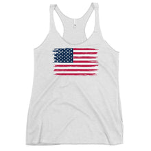 Load image into Gallery viewer, Weathered Flag Women's Racerback Tank
