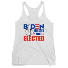 Cargar imagen en el visor de la galería, Biden Selected Not Elected Women's Racerback Tank