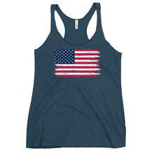 Load image into Gallery viewer, Weathered Flag Women's Racerback Tank