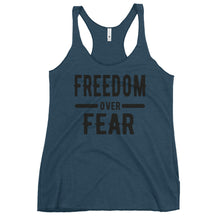 Cargar imagen en el visor de la galería, Freedom over Fear Women's Racerback Tank