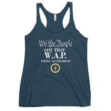 Cargar imagen en el visor de la galería, WAP Special Edition white lettering Women's Racerback Tank