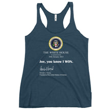 Charger l'image dans la galerie, Joe you know I won Women's Racerback Tank