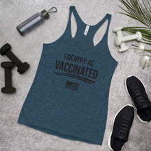 Cargar imagen en el visor de la galería, I identify as Vaccinated Women's Racerback Tank