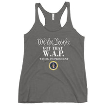 Cargar imagen en el visor de la galería, WAP Special Edition white lettering Women's Racerback Tank