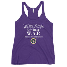 Cargar imagen en el visor de la galería, WAP Special Edition white lettering Women's Racerback Tank