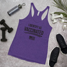 Cargar imagen en el visor de la galería, I identify as Vaccinated Women's Racerback Tank