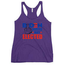 Load image into Gallery viewer, Biden Selected Not Elected Women&#39;s Racerback Tank
