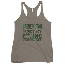 Charger l'image dans la galerie, Biden is not my F**king President Camo Women's Racerback Tank