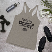 Cargar imagen en el visor de la galería, I identify as Vaccinated Women's Racerback Tank