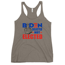 Cargar imagen en el visor de la galería, Biden Selected Not Elected Women's Racerback Tank