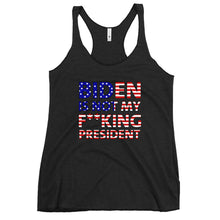 Charger l'image dans la galerie, Biden is not my F**king President Women's Racerback Tank