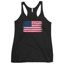 Load image into Gallery viewer, Weathered Flag Women's Racerback Tank
