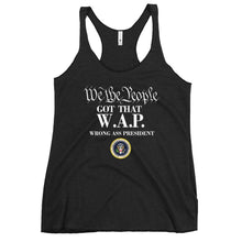 Cargar imagen en el visor de la galería, WAP Special Edition white lettering Women's Racerback Tank
