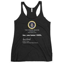 Charger l'image dans la galerie, Joe you know I won Women's Racerback Tank