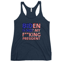 Charger l'image dans la galerie, Biden is not my F**king President Women's Racerback Tank