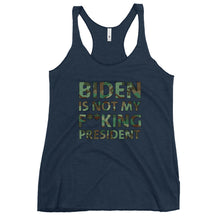Charger l'image dans la galerie, Biden is not my F**king President Camo Women's Racerback Tank