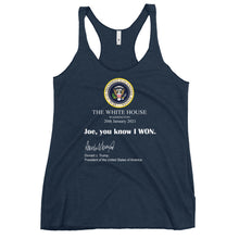 Charger l'image dans la galerie, Joe you know I won Women's Racerback Tank