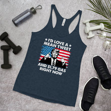 Cargar imagen en el visor de la galería, Mean Tweets and and Cheap Gas Women's Racerback Tank