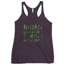 Charger l'image dans la galerie, Biden is not my F**king President Camo Women's Racerback Tank